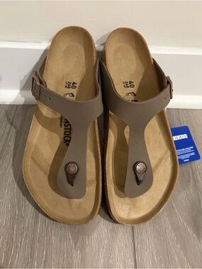 BIRKENSTOCK WOMENS SANDALS GIZEH STYLE IN MOCHA UK 40 US 9 NEW!